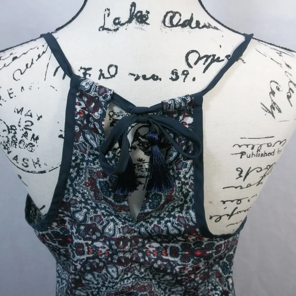 Athleta Medallion Dunes Tank in Iron Blue Tassel Tie Size XXS - Image 7