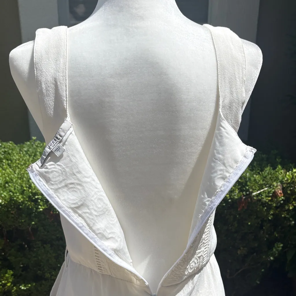 Guess Floral Embroidered White Romper - Image 6