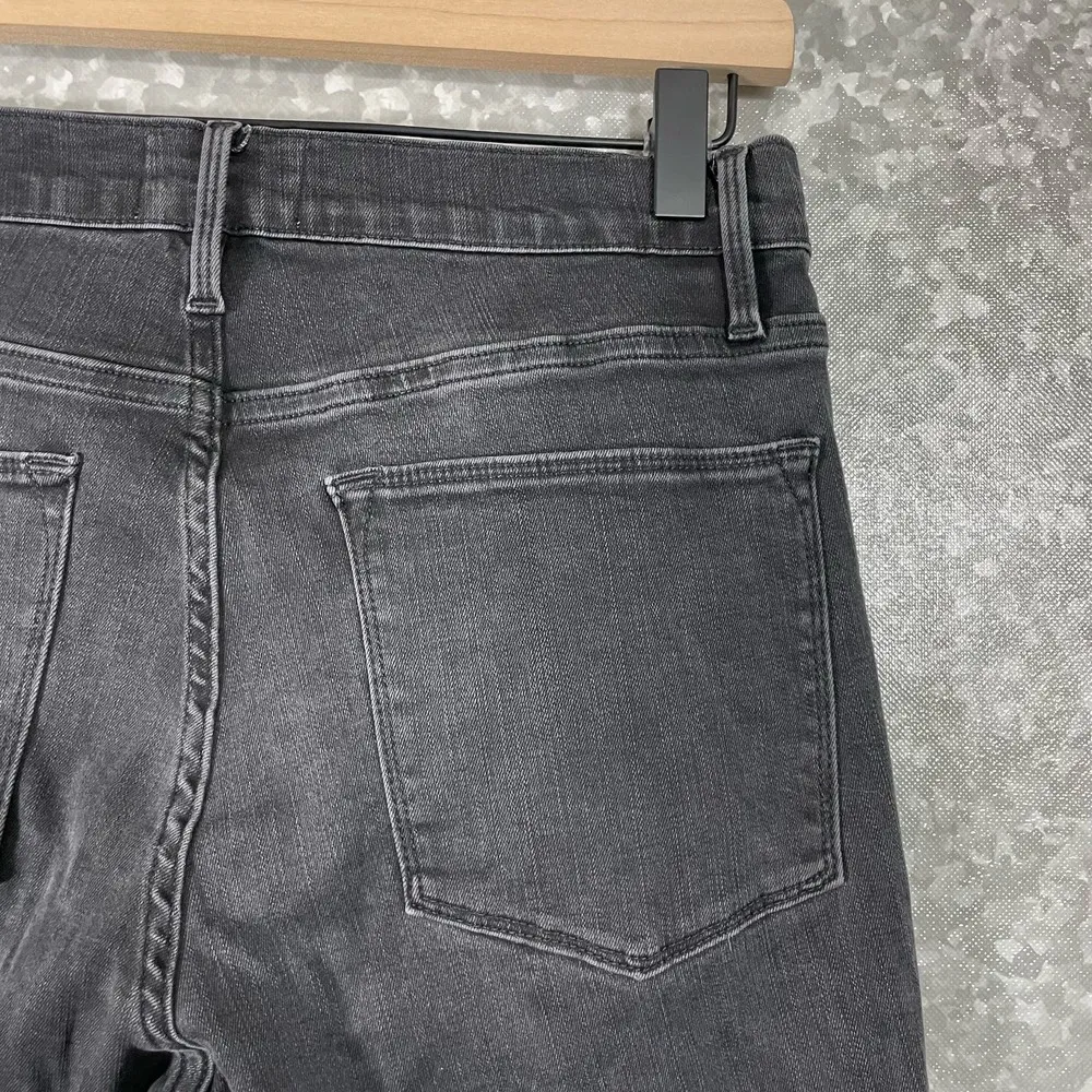 Frame Denim Women's Black Le High Skinny Ripped Raw Hem Ankle Jeans - Size 30 - Image 10