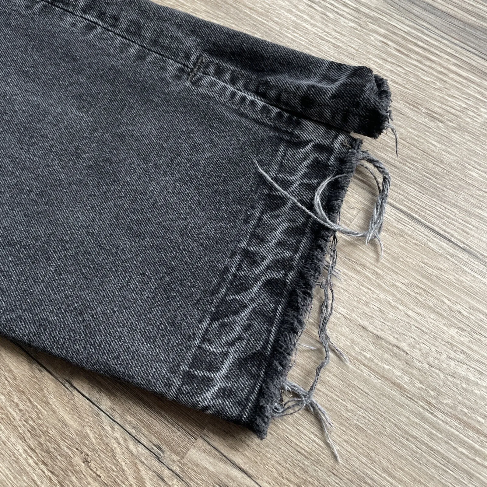 We the‎ Free Maggie Straight Jeans Free People Sz 29 Black Distressed Ankle - Image 4