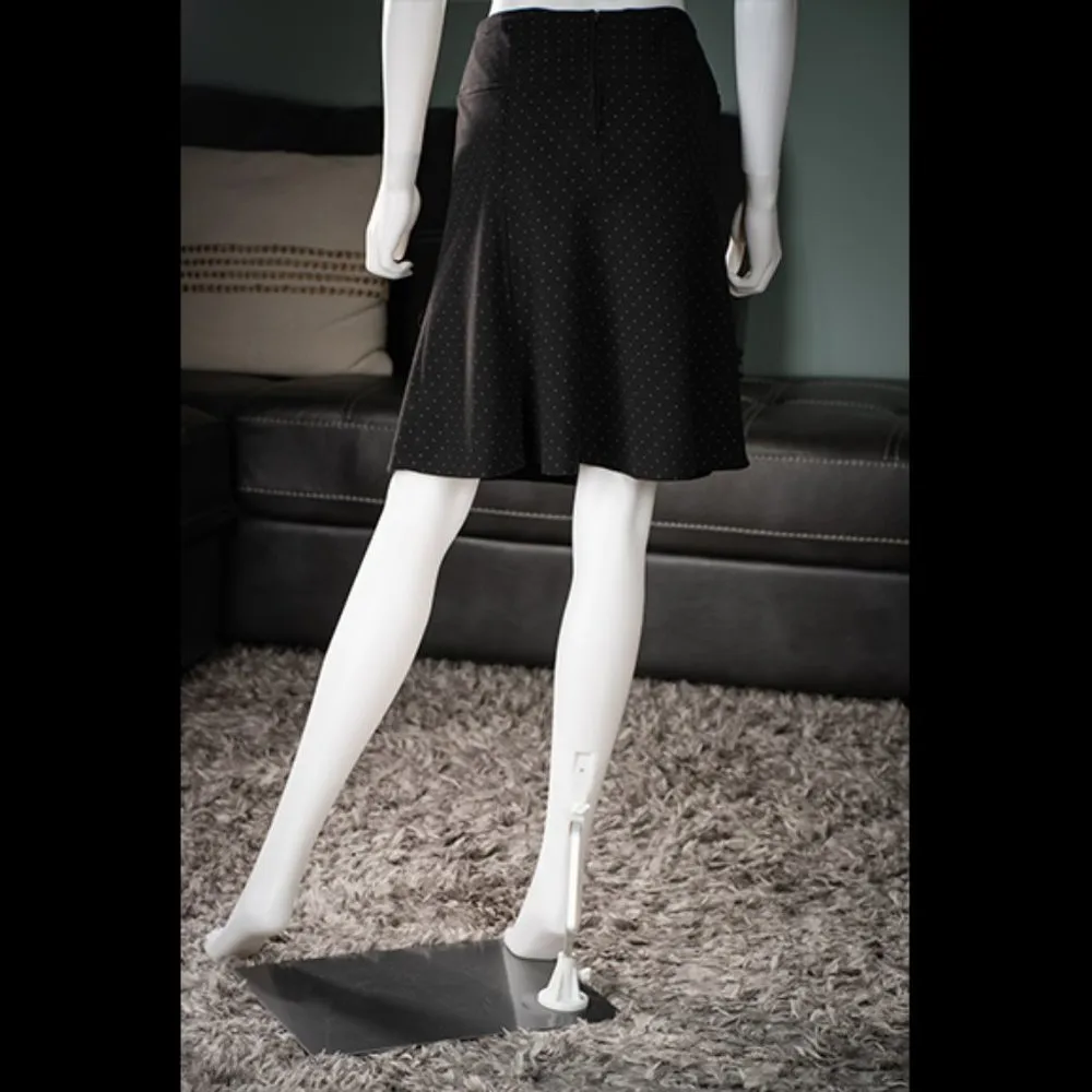 Joe Benbasset Black Polka Dot Mini Skirt with Buttons Size 3 - Image 9