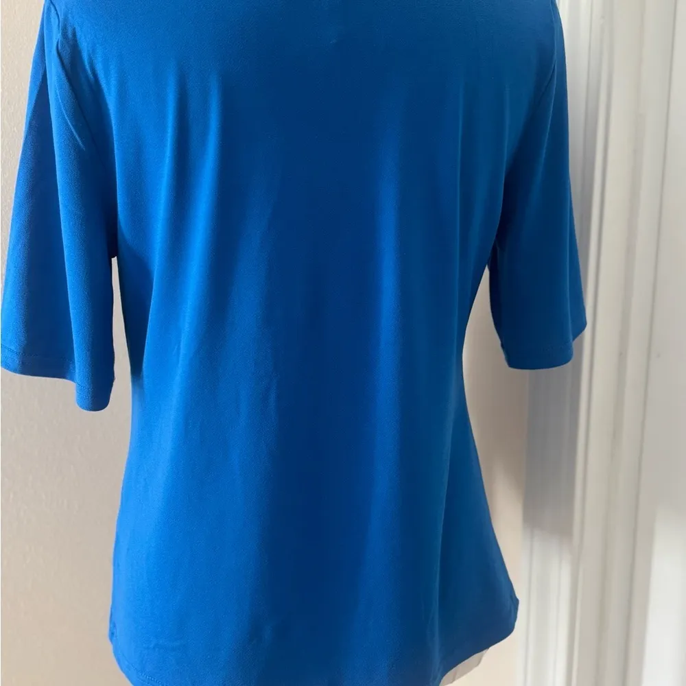 Versona Blue Tie-Front Women's Top XS - Image 4