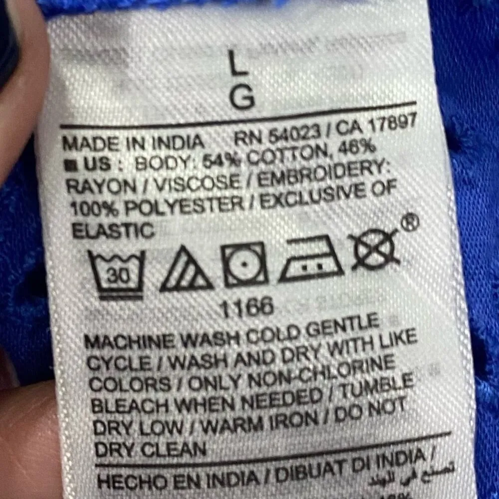 OLD NAVY Fit & Flare Eyelet-Embroidered Smocked Maxi Cami Dress NEW Size Large - Image 11