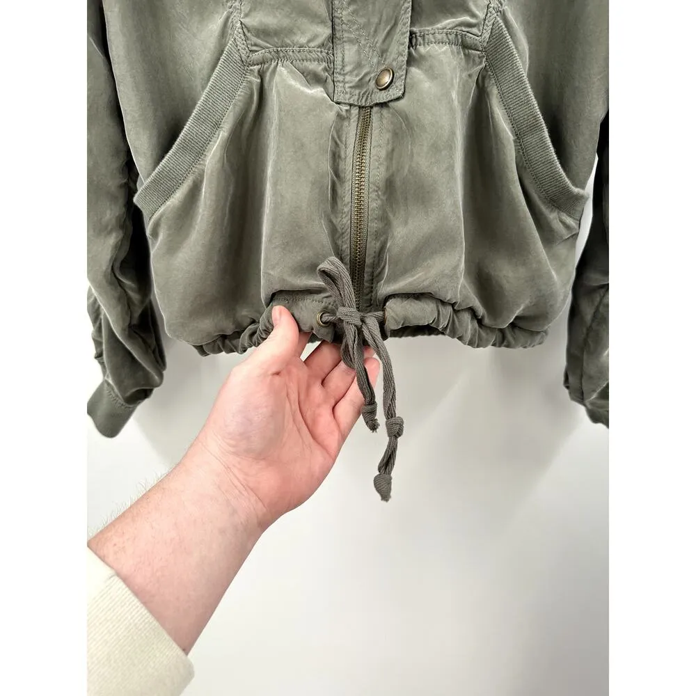 Anthropologie Marrakech Draped Jacket - S - Dusty Olive - Image 5