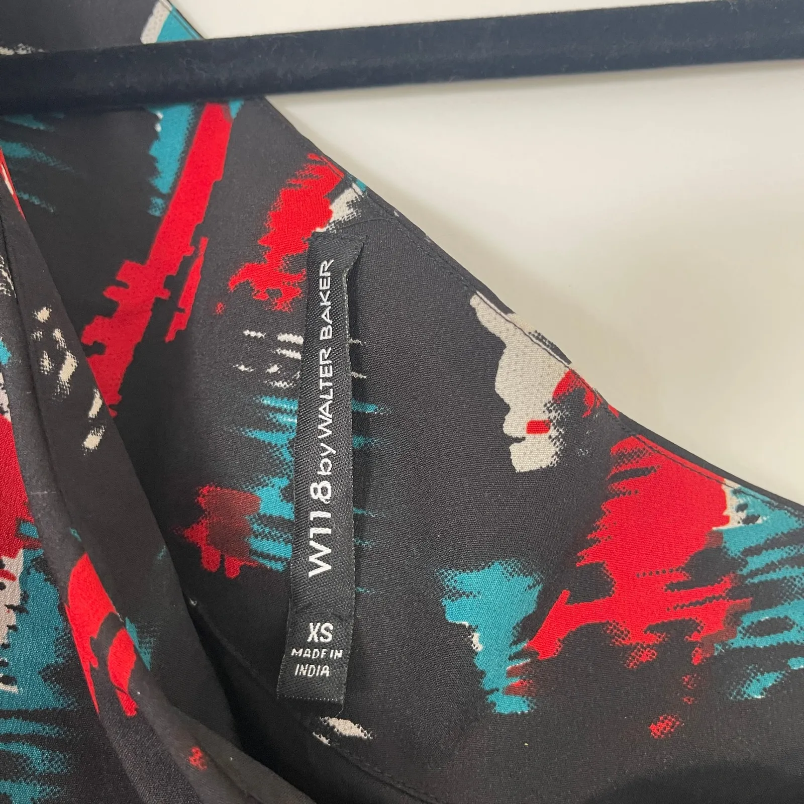 W118 by Walter Baker $158 Black Abstract Allison One Shoulder Women's Dress XS - Image 6