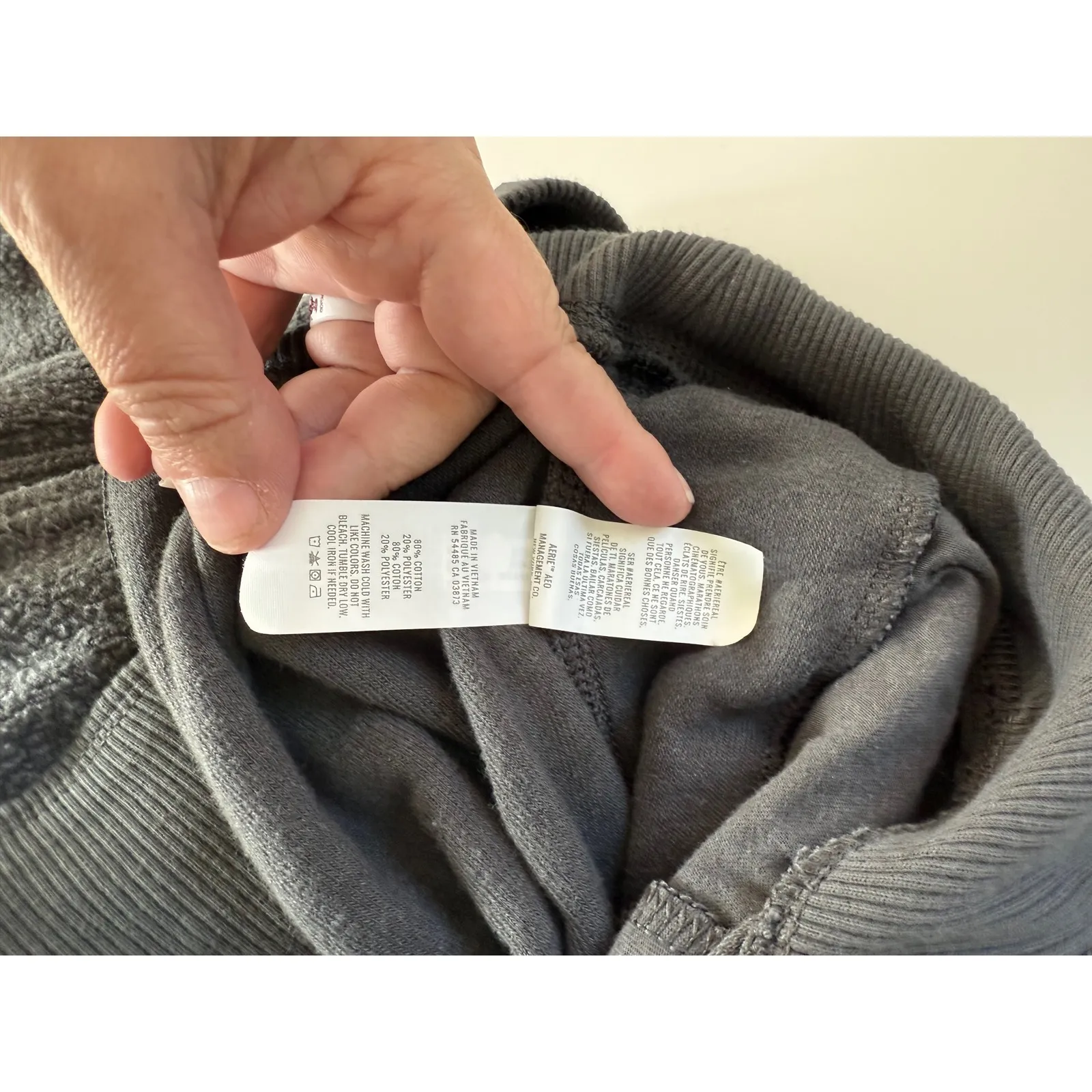 Aerie‎ Gray Sherpa Fleece Joggers Size M | Cozycore | Cabincore | Winter Sweats - Image 5