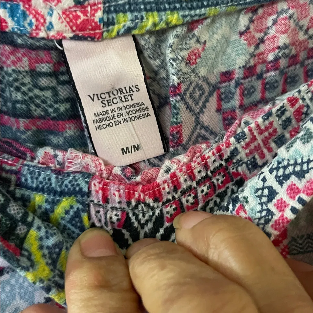 Victoria’s Secret Vintage Patchwork Pajama Pants Medium - Image 6