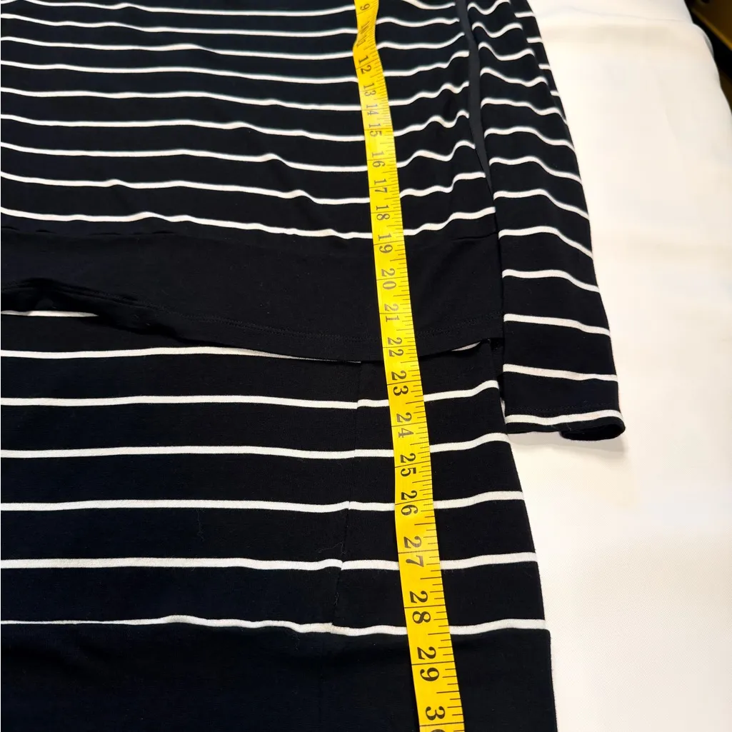 White House Black Market Black and White Striped Mini Dress - Image 7