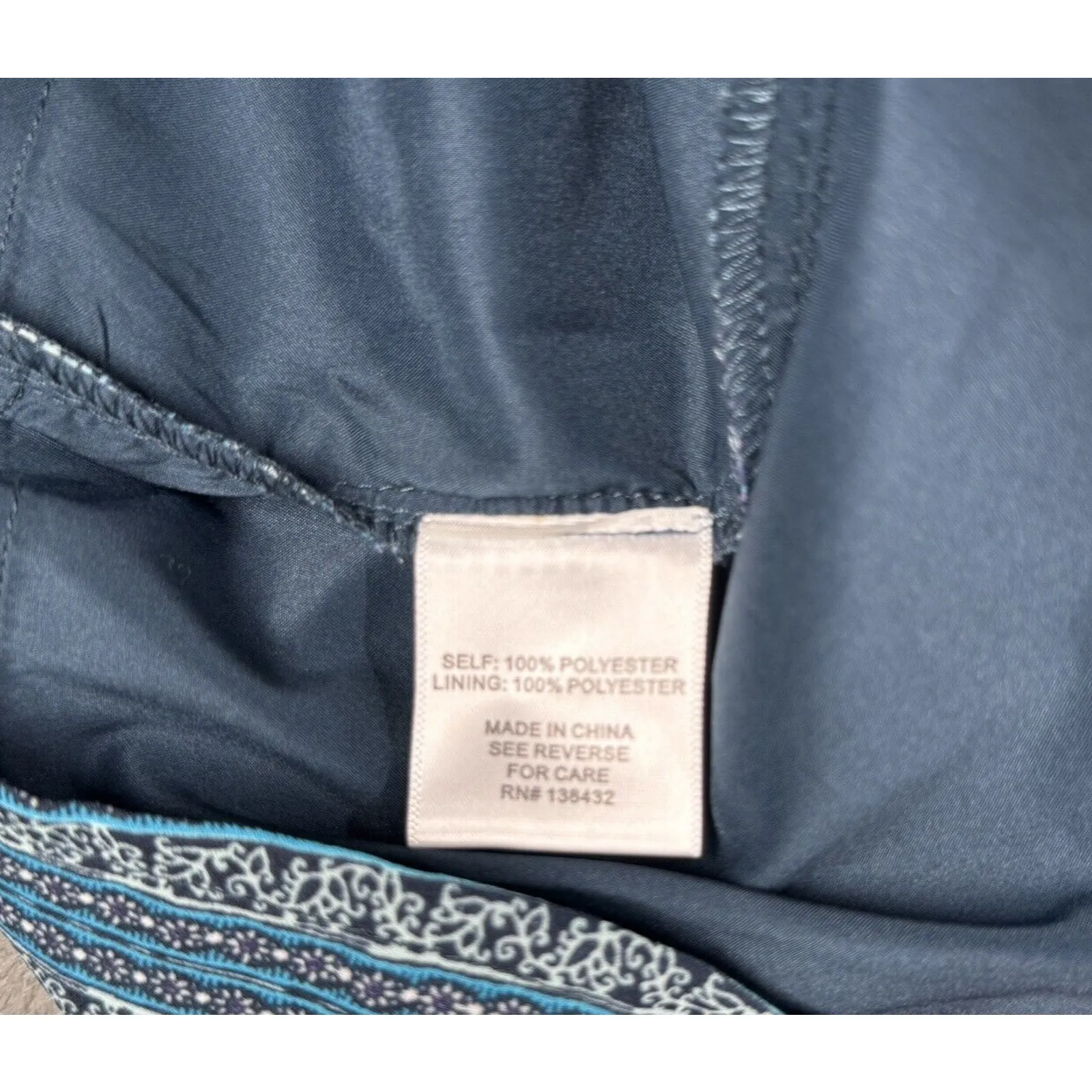 ModCloth Dress Womens Small‎ Blue Purple Geometric Shift Casual Office Preppy - Image 8