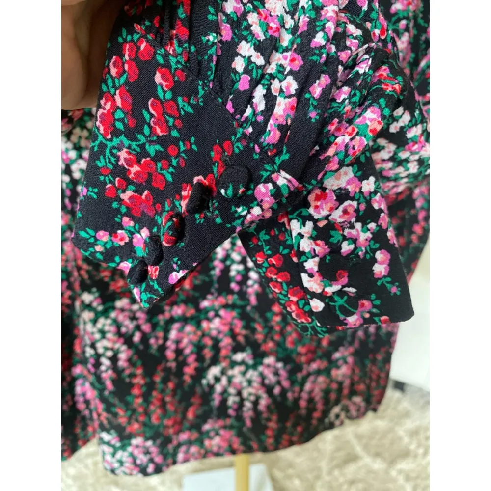 J. Crew Floral Poet Blouse Parisian Romantic Revival Soft-Femme Bloomcore Garden - Image 3