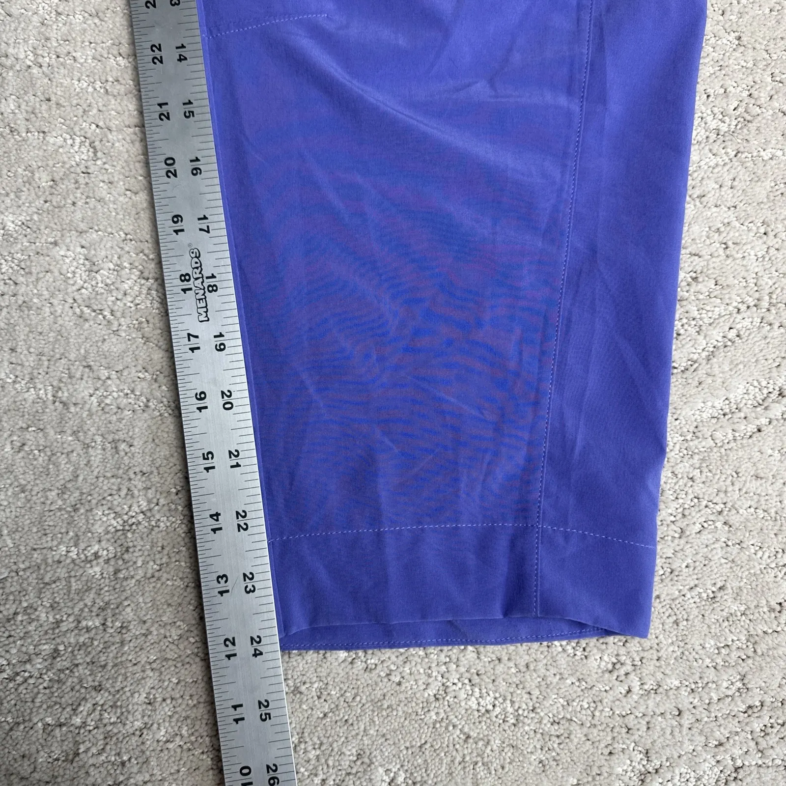 Women's Athleta Size‎ 6 Arrival Straight Leg Pant Purple Elastic Waist Travel - Image 3