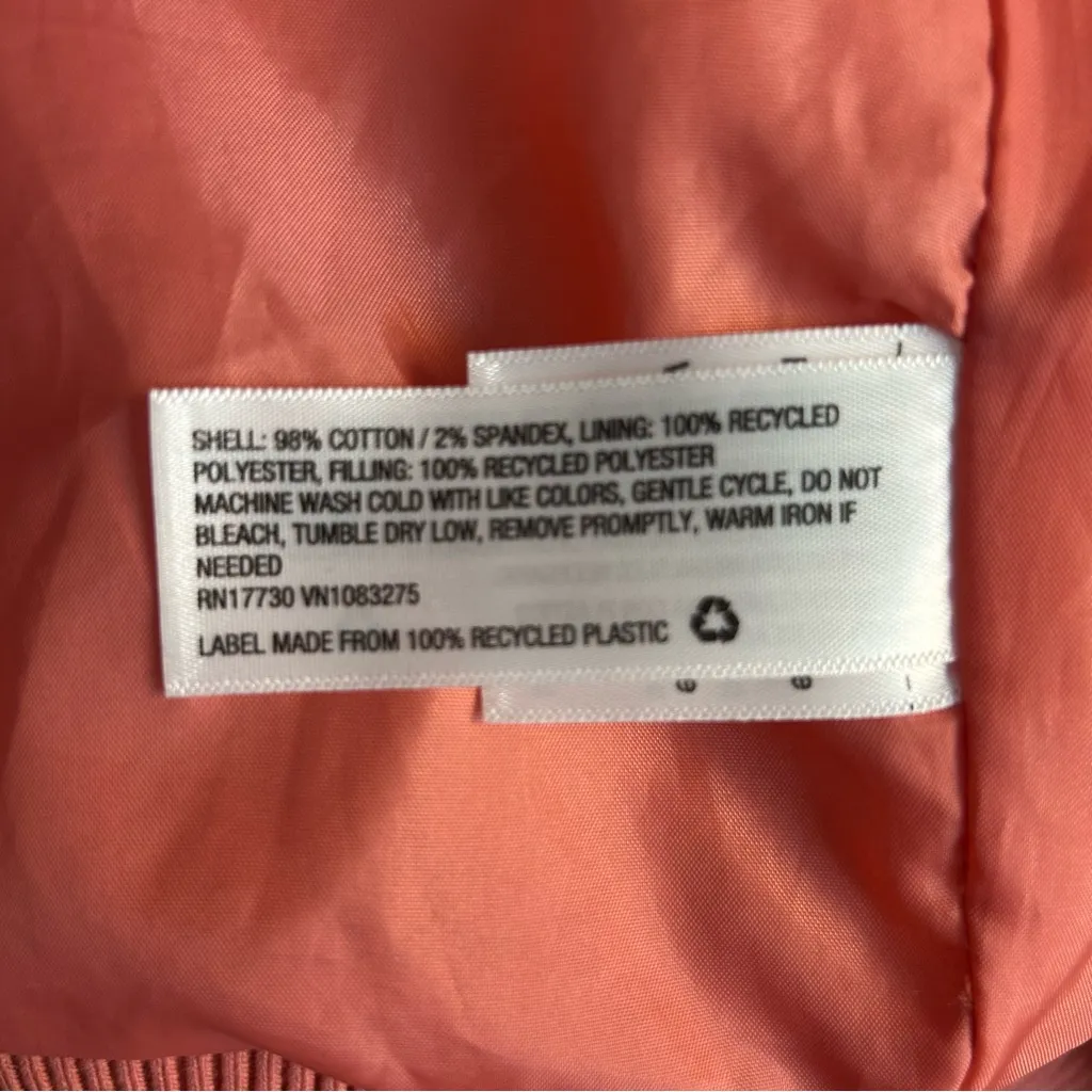 Universal Threads Universal Thread Quilted Coat Pink Coral Snap Zip Oversized XXL - Image 9