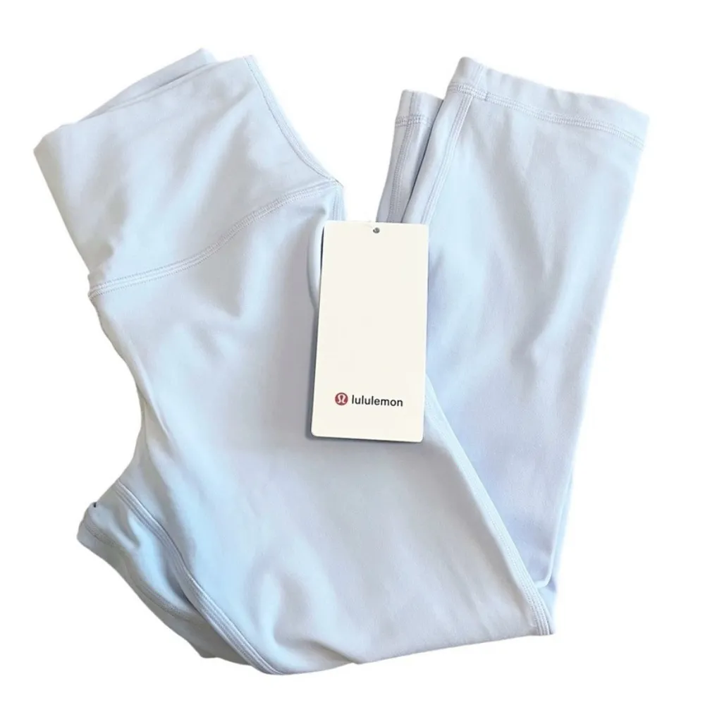 Lululemon Align High Rise Crop 21” Yoga Leggings Pastel Blue PSLB Size 6 gently worn - Image 5