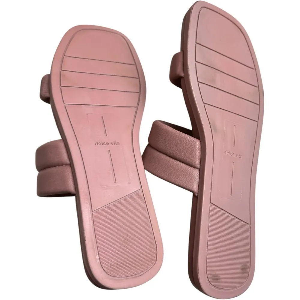 Dolce Vita Women's Low Heel Adore Rose Leather Flat Sandals Sz 7.5 NWOT Pink - Image 5