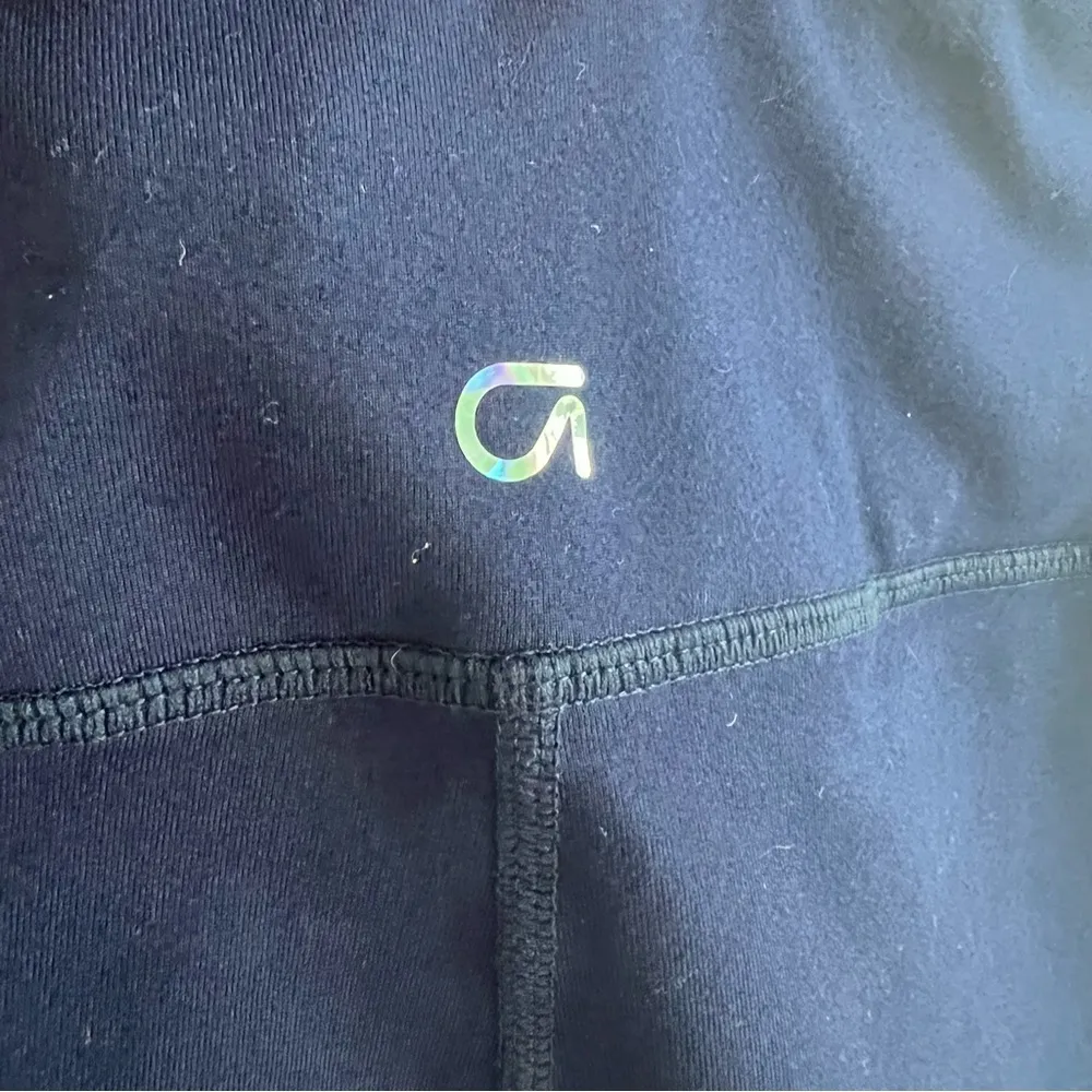 GAP Fit Butterfly Navy Active Pants Legging Workout Tights Large Regular - Image 7