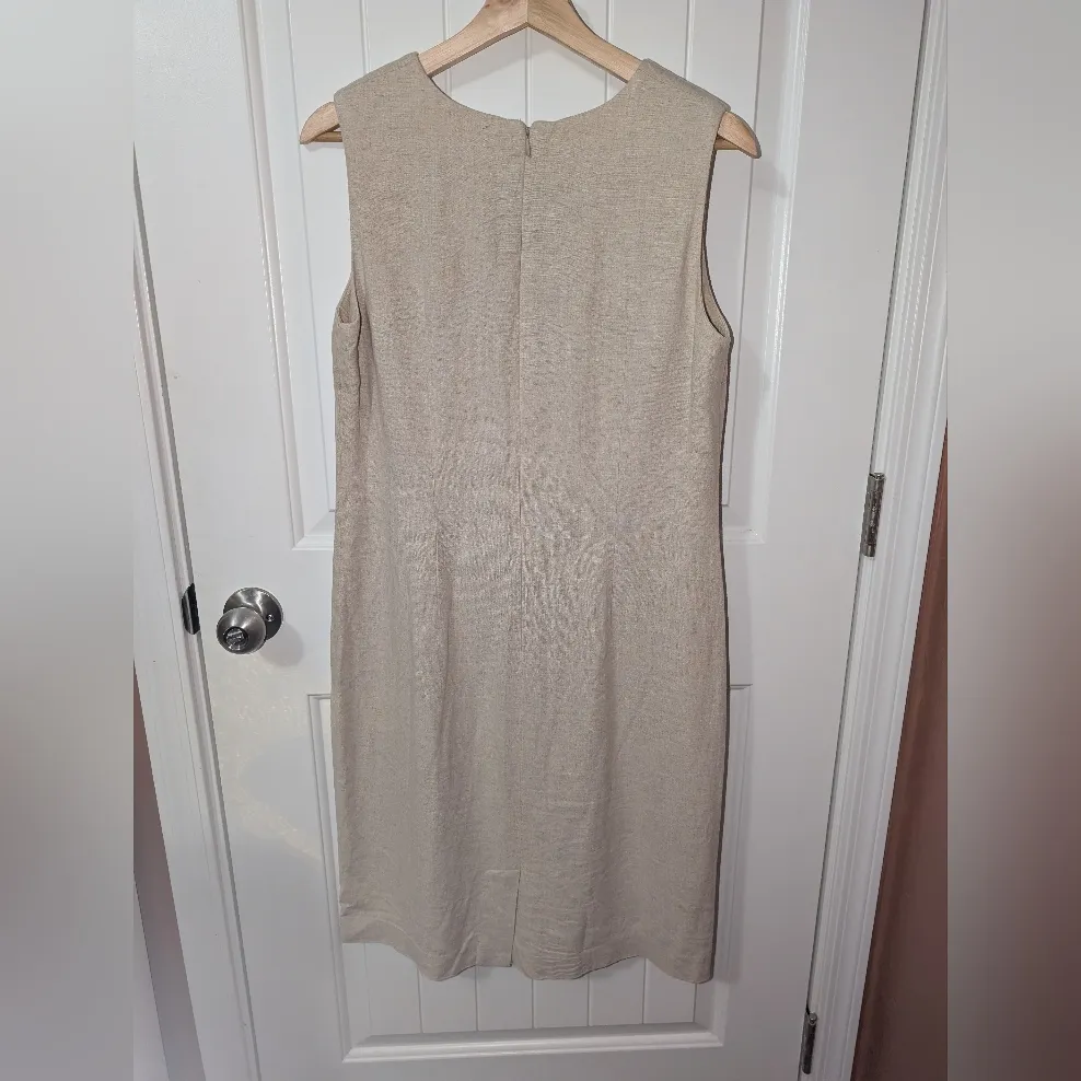 Vintage BICÉ By Sag Harbor Linen Blend Two Piece Embroidered Dress And Jacket Sm - Image 2