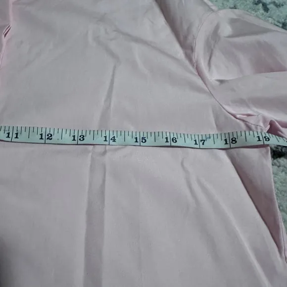 Parden’s Italy pink cotton long sleeves buttons down‎ blouse size 42 Feminine Size M - Image 12