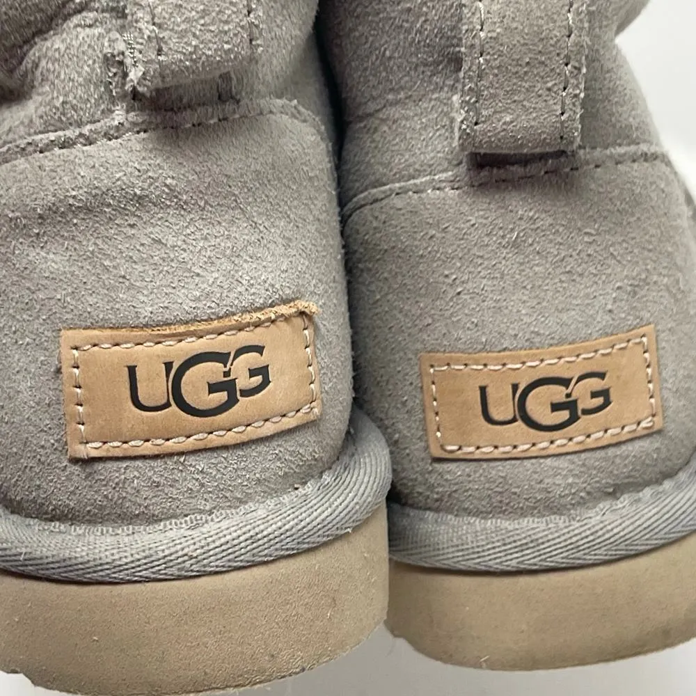 Ugg classic mini boots in grey campfire sz 5 - Image 8