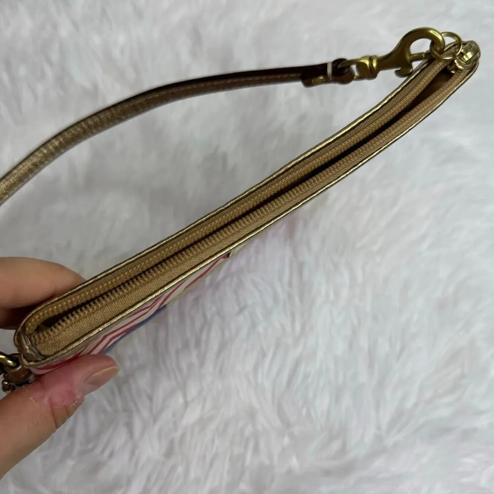 COACH Multi-color Patchwork wristlet - Image 6
