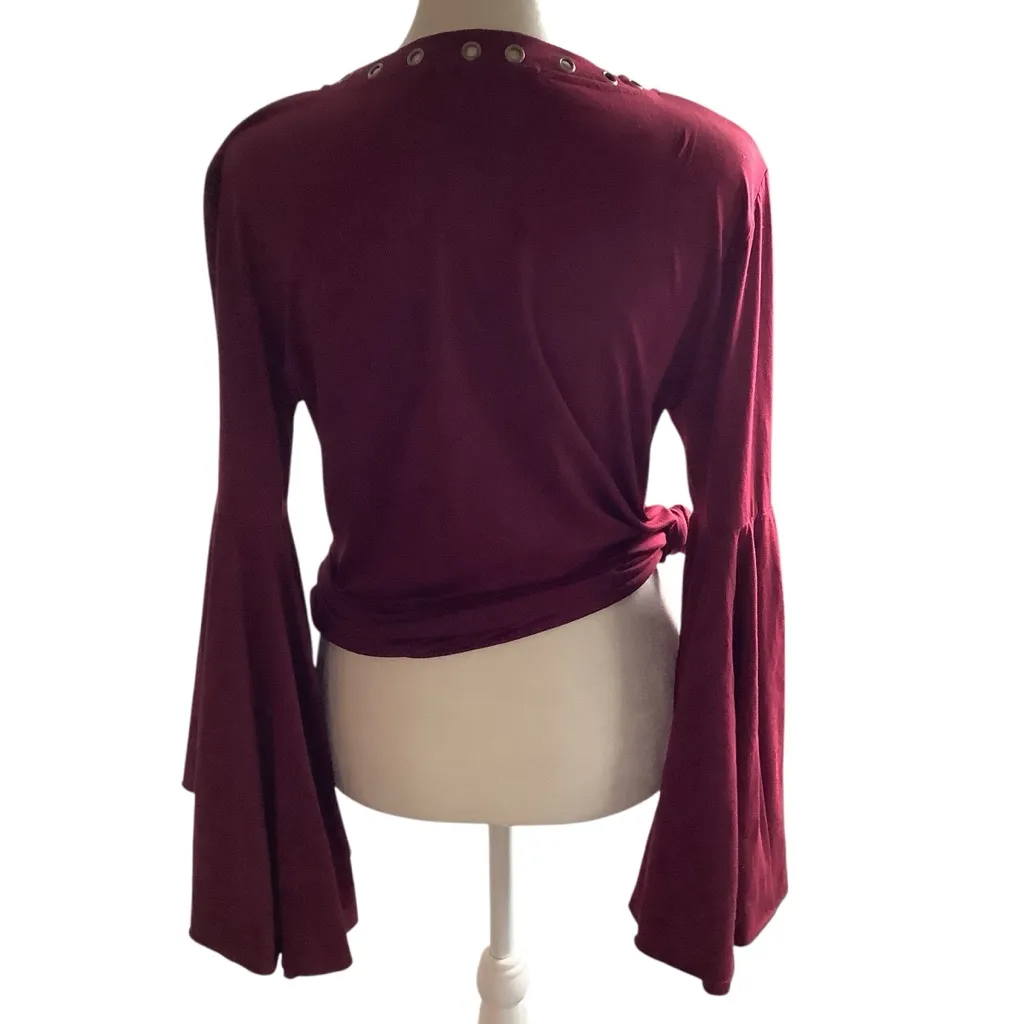 Rock & Roll Cowgirl Red Bell Sleeve Blouse WORN ONCE - Image 7