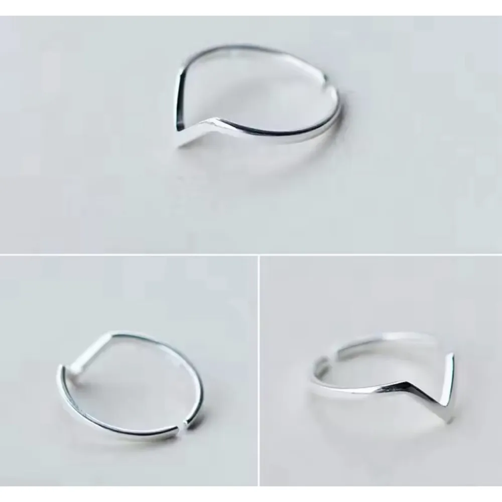 NEW White Gold Plated Midi Knuckle‎ Finger Stacking Ring, Adjustable - Image 13