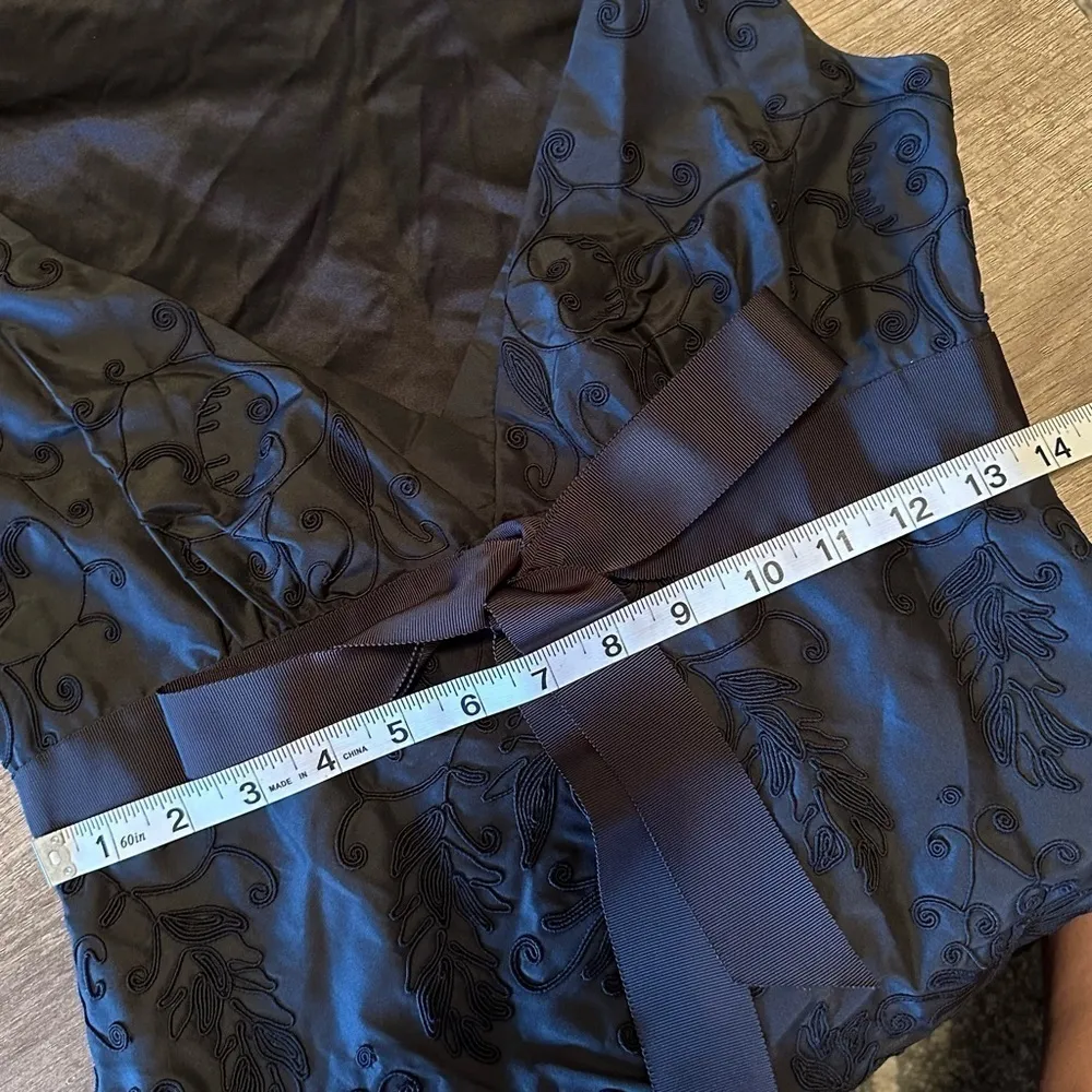 ELIE TAHARI Black Silk Cocktail Dress Size 6 - Image 12