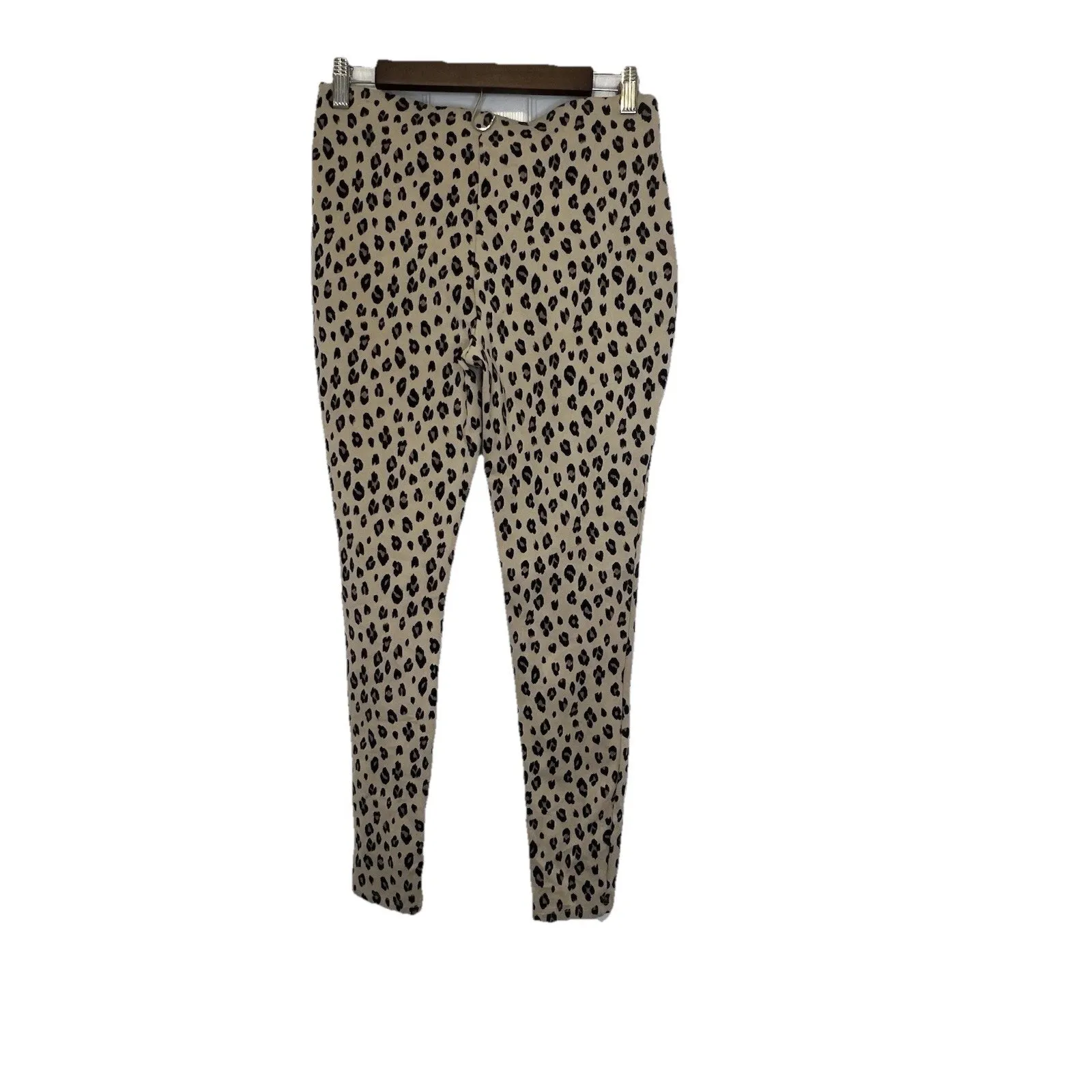Chico's Women's Animal Print Leopard Ankle Pants Pull Knit Plus Size 0 (14/16) - Image 2