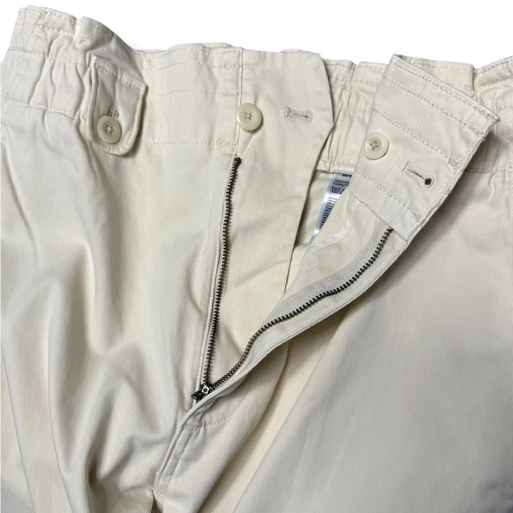 Banana Republic Pants Womens 8 Cream High Rise Straight Cargo Pockets Soft - Image 11