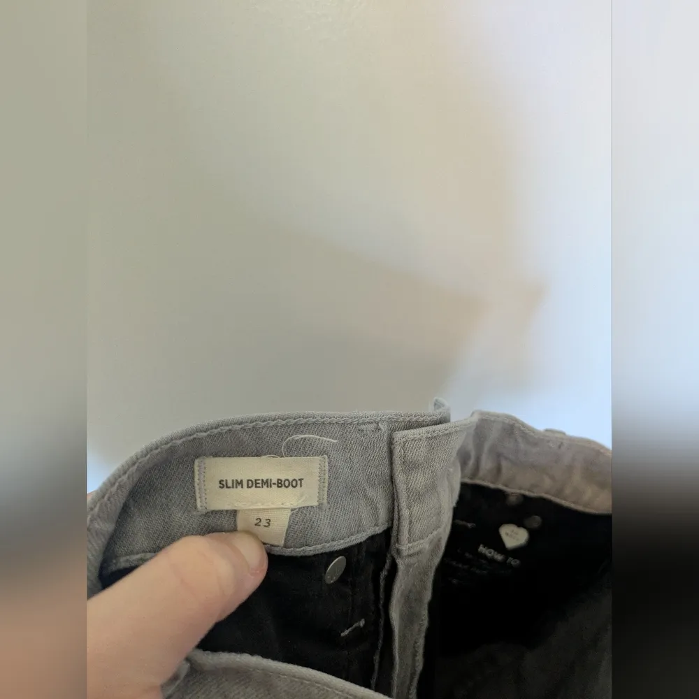 Madewell Slim Demi Boot Jeans Gray 23 - Image 5