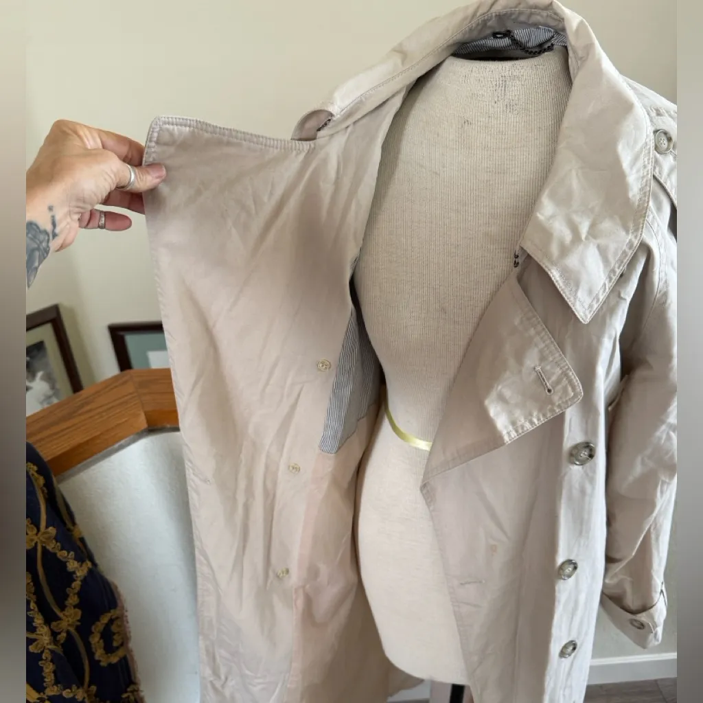 The Burton collection Light Tan Trench Coat size 40 - Image 6
