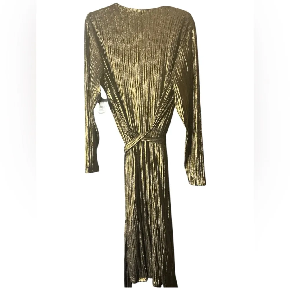 RACHEL ROY COLLECTION 
Gold Pleated Dress Wrap - Image 6