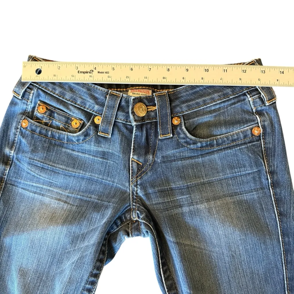 True Religion “Bobby” Women's Denim Jeans Sz 25 Classic Retro Vintage Flare Y2K - Image 10