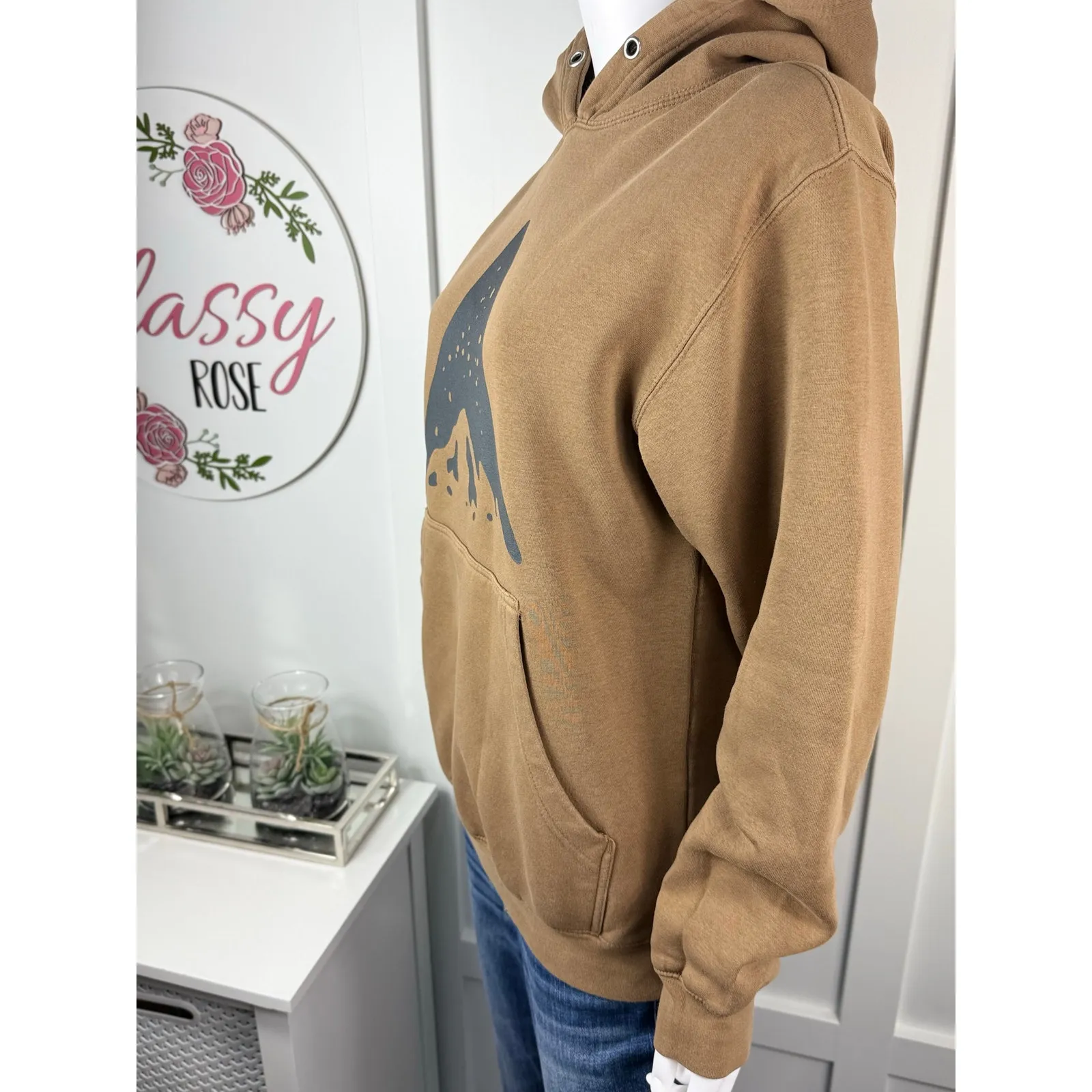 Nice Hoodie Size S Brown - Image 3