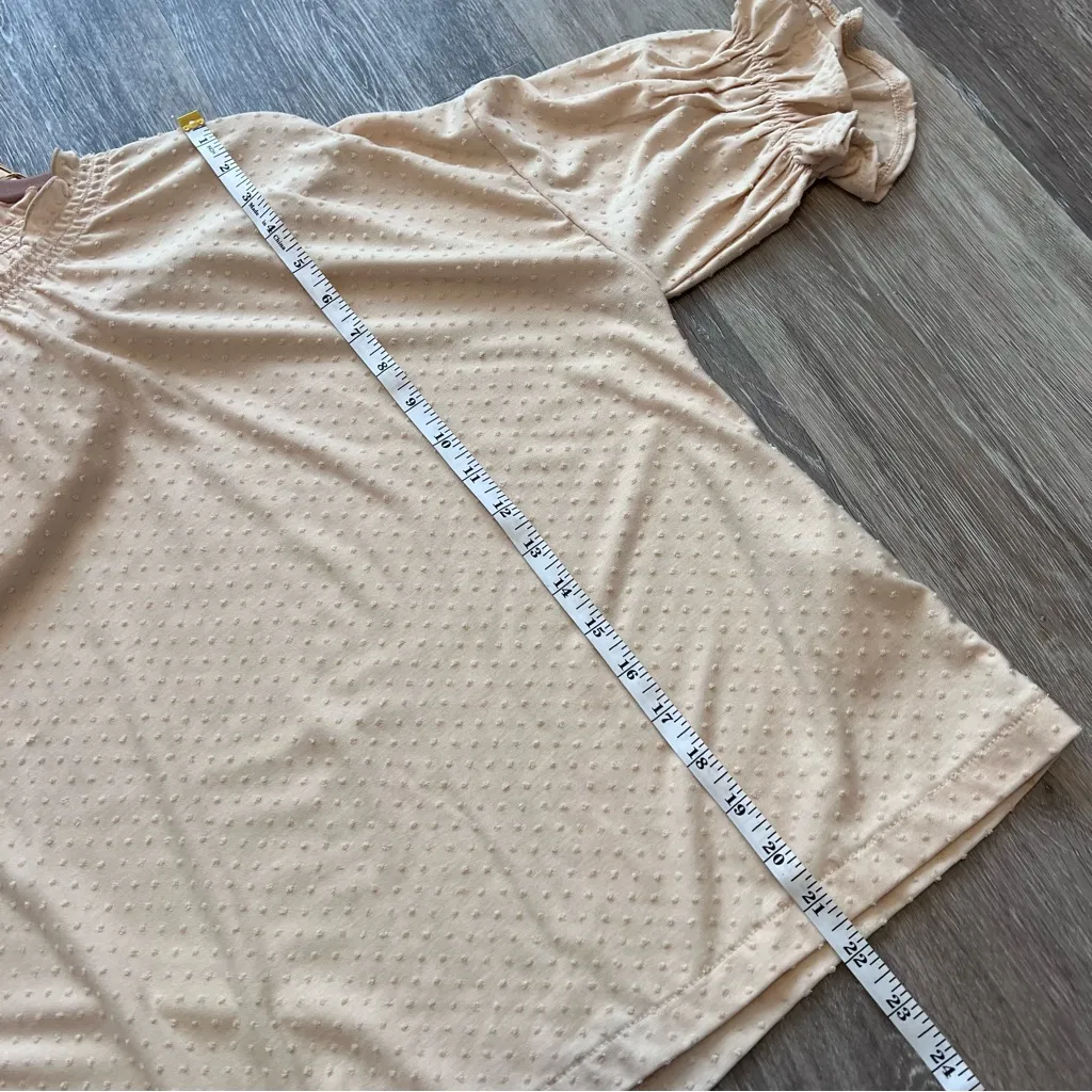 Made well cream Swiss dot ruffle blouse - Image 5