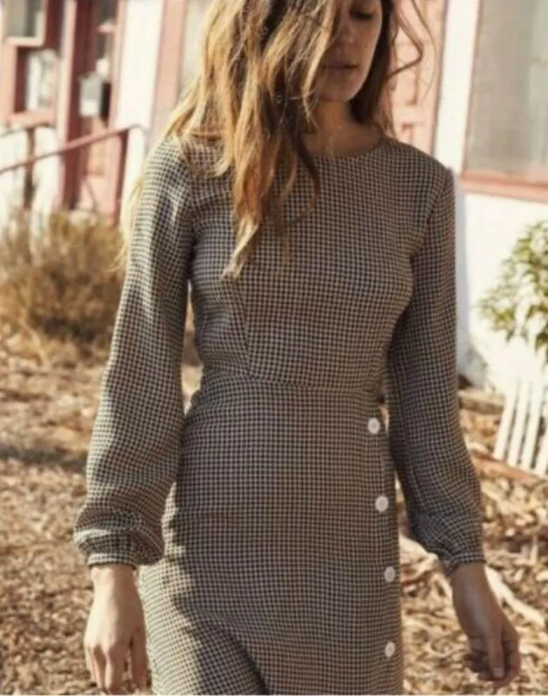 💕CHRISTY DAWN💕 The Sian Dress ~ Olive Gingham XS NWT - Image 4