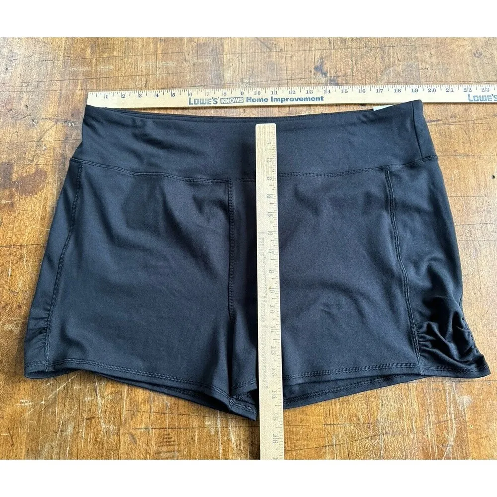 NEW womens plus size 2X So bike short activewear mid rise inseam 7" black shorts - Image 13