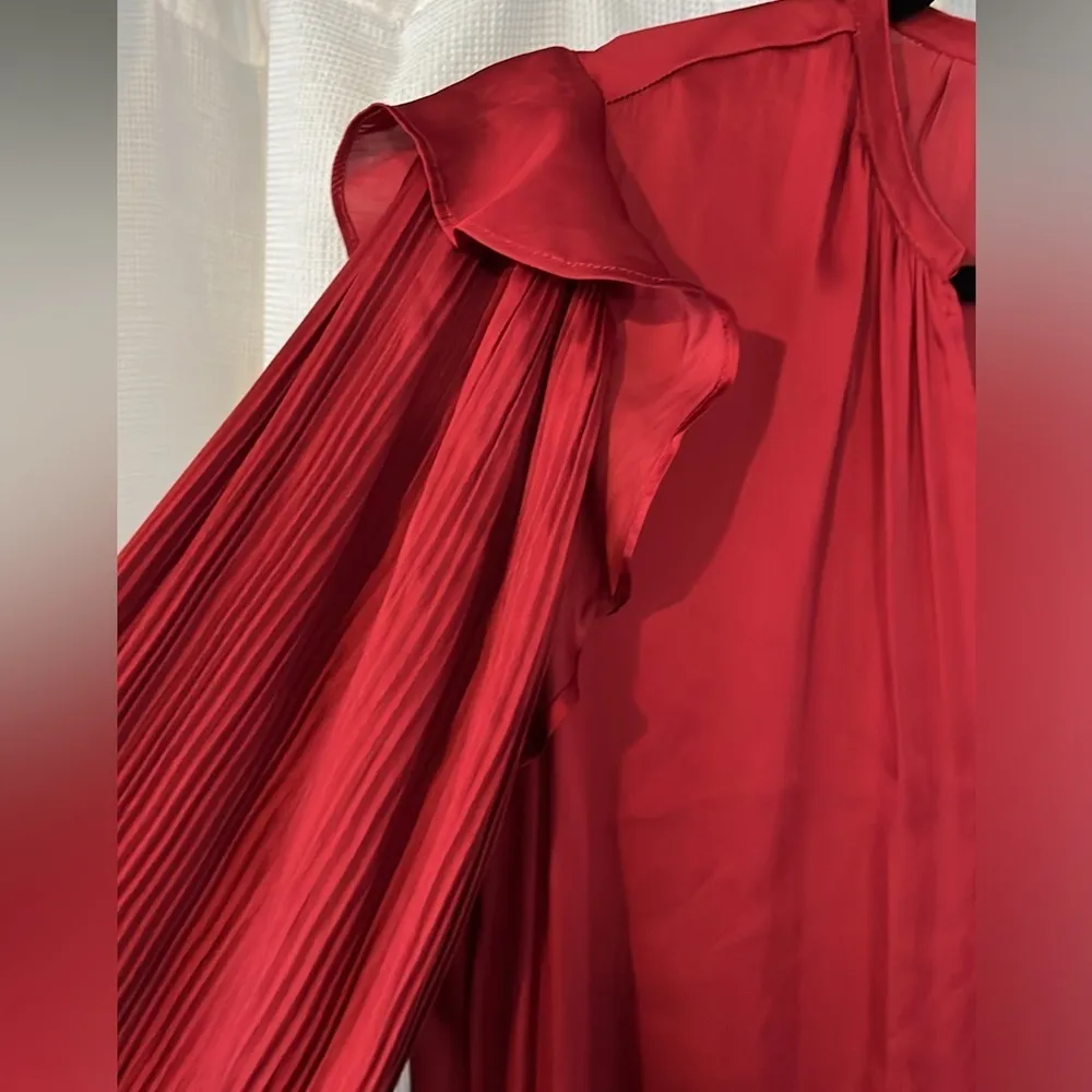 Anthropologie Dolan Burgundy Red Sloane Blouse NWT Size Small - Image 6