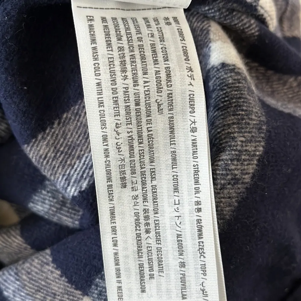 Abercrombie & Fitch Women’s plaid Flannel boyfriend button down Shirt size XS - Image 10