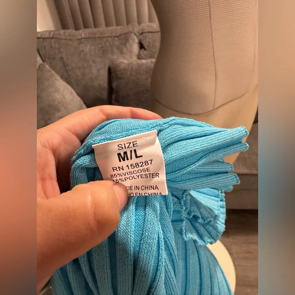 AMTIOUS🌸 chain neck blue dress ✨ Size undefined - Image 10