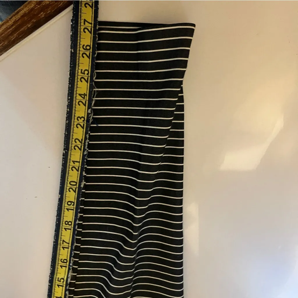 The Riviera Pant Black White Striped Slim Fit Ankle Pants Size 6 - Image 7