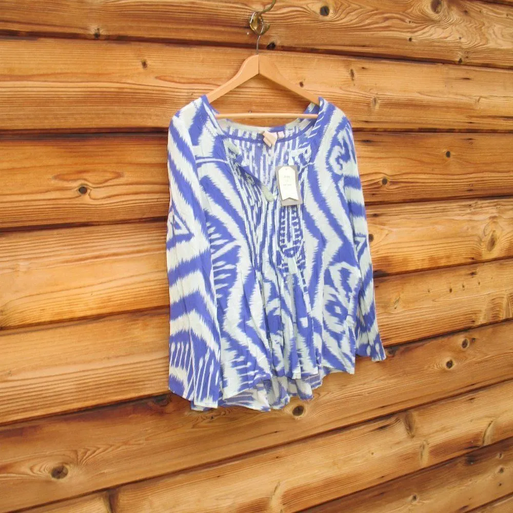 NWT Anthro Vanessa Virginia Mahdia Ikat Top - Image 3