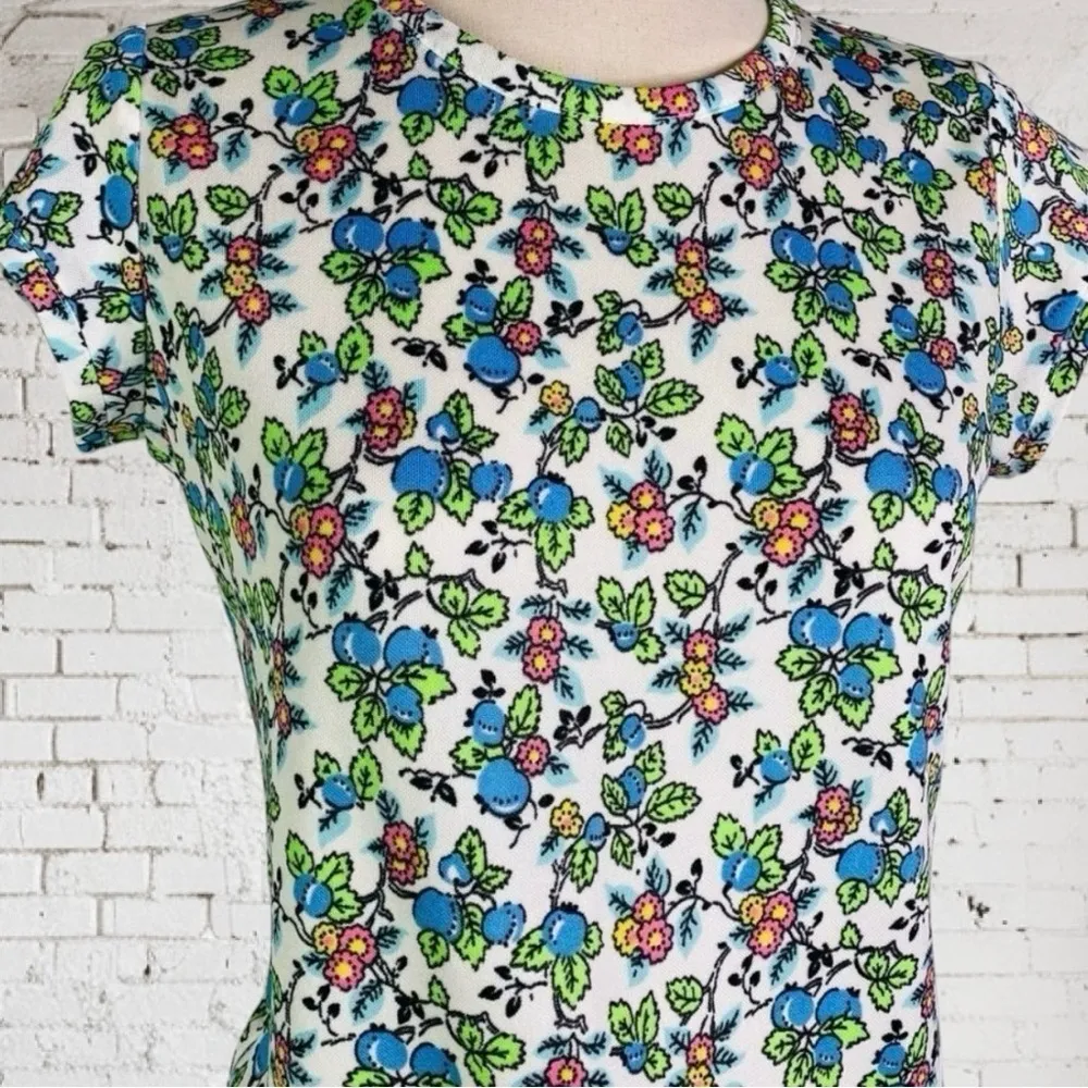 Vintage Floral Top 60s Small - Image 2