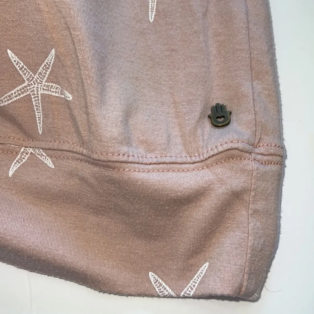 Spiritual Gangster XS Starfish pullover hoodie blush pink lightweight - Image 9