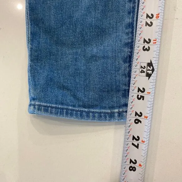 Mother‎ The Looker Crop Skinny Jeans In French Quarter Size 24 Blue - Image 10