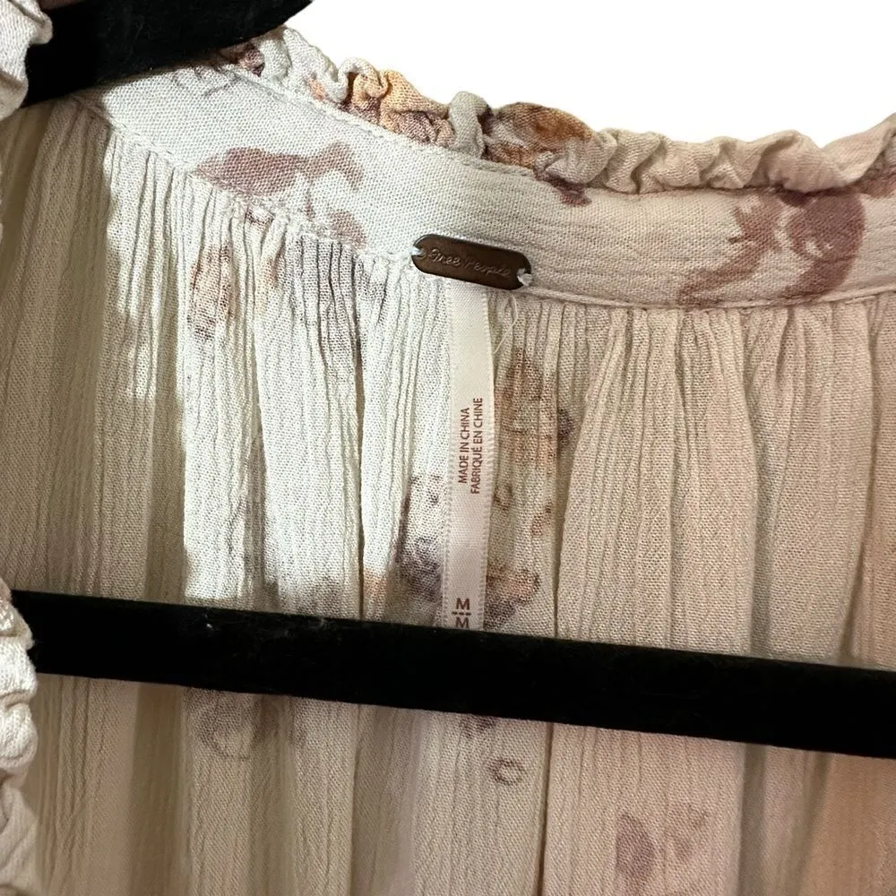 Free People Clover Field Tunic Boho Dress/Top Size Medium - Image 6