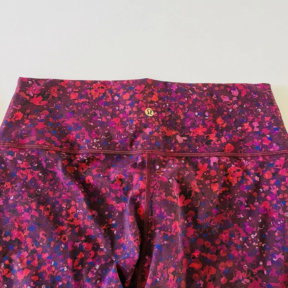 LULULEMON ATHLETICA Ornemental Floral Wunder Under HR 7/8 Tight Leggings - US 12 - Image 5