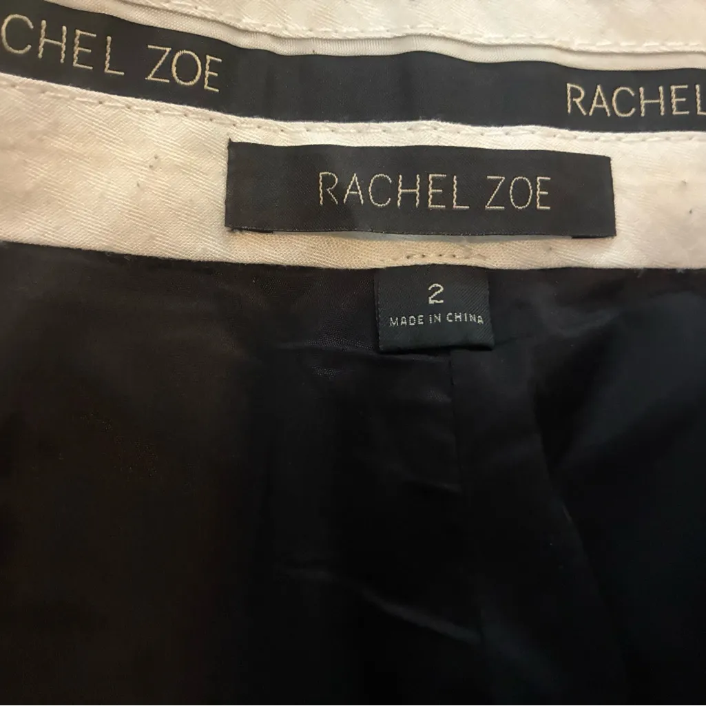 Rachel Zoe Silver & Black Dress Pants size 2 fits like a 0. - Image 4