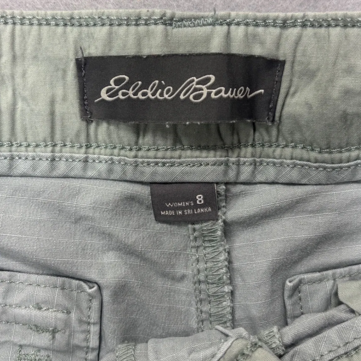 Eddie Bauer Cargo Shorts‎ Size 8 Womens Casual Outdoor Hiking Gray - Image 3