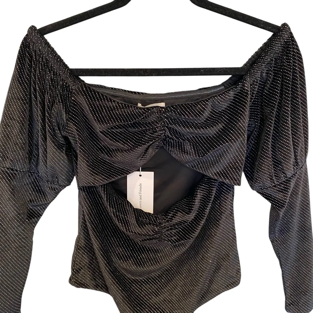 Lovers and Friends Dionne Bodysuit Black Size Large - Image 6