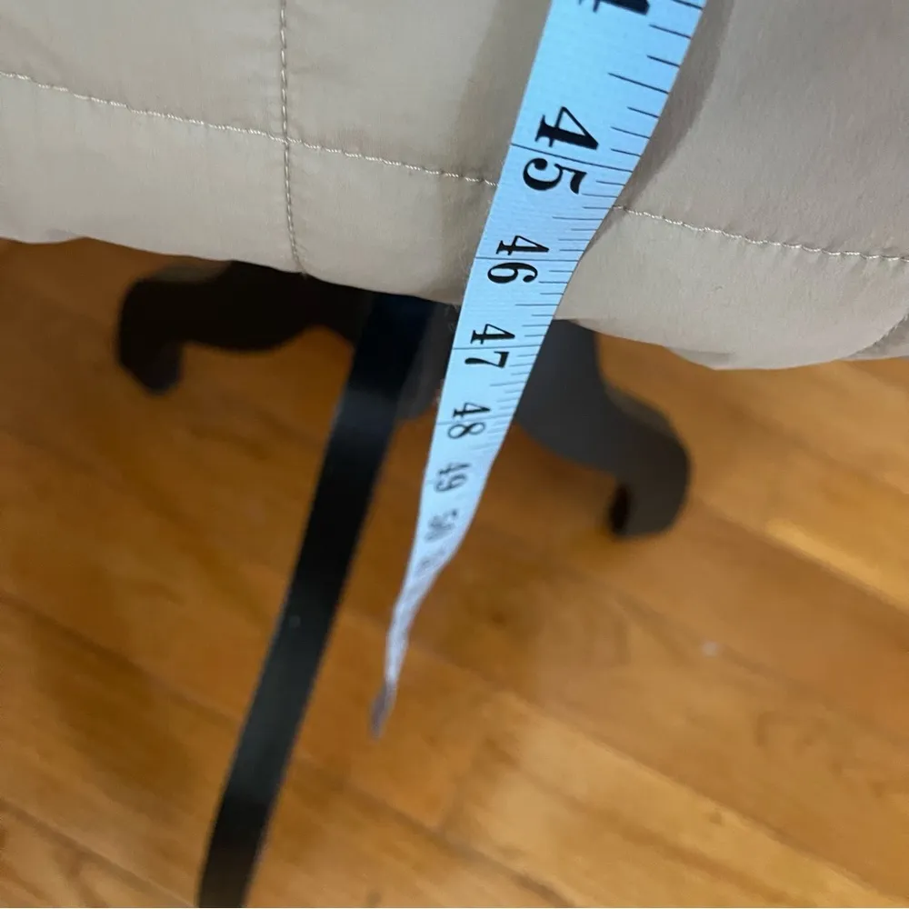 TOPSHOP Women’s Pearl Padded Hooded Long Reversible Puffer Coat In Cream US 10 - Image 11